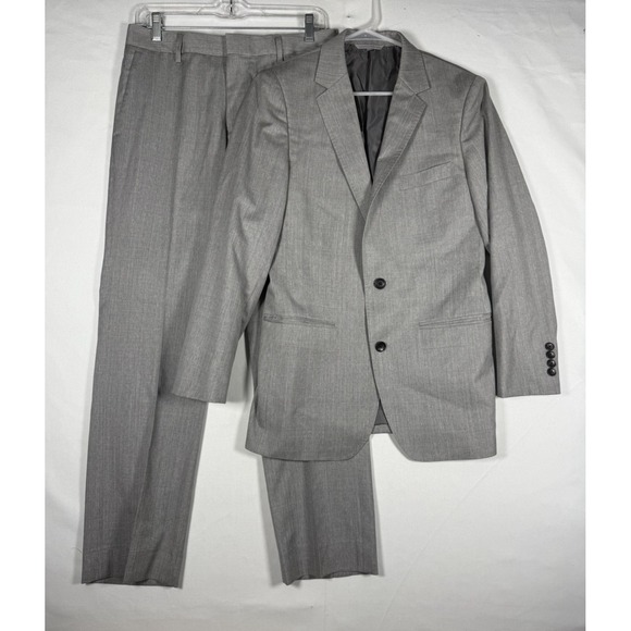Bonobos Other - EUC Bonobos Vitale Barberis Canonico 2-Piece Suit Gray Mens 38R Wool Pants 30x30